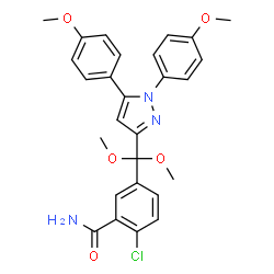 ChemSpider 2D Image | ER-34122 | C27H26ClN3O5