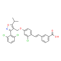 ChemSpider 2D Image | GW4064 | C28H22Cl3NO4