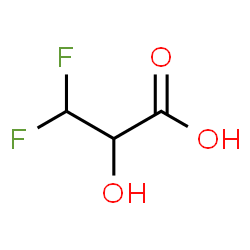 ChemSpider 2D Image | 3,3-Difluoro-2-hydroxypropanoic acid | C3H4F2O3