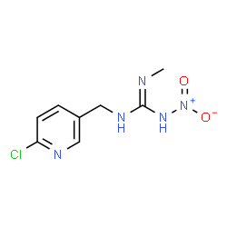 ChemSpider 2D Image | 1-[(6-Chloro-3-pyridinyl)methyl]-2-methyl-3-nitroguanidine | C8H10ClN5O2
