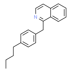 ChemSpider 2D Image | 1-(4-Butylbenzyl)isoquinoline | C20H21N