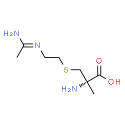 ChemSpider 2D Image | S-{2-[(E)-(1-Aminoethylidene)amino]ethyl}-2-methyl-D-cysteine | C8H17N3O2S
