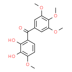 ChemSpider 2D Image | (2,3-Dihydroxy-4-methoxyphenyl)(3,4,5-trimethoxyphenyl)methanone | C17H18O7