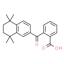 ChemSpider 2D Image | 2-[(5,5,8,8-Tetramethyl-5,6,7,8-tetrahydro-2-naphthalenyl)carbonyl]benzoic acid | C22H24O3