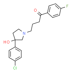 ChemSpider 2D Image | 4-(3-(4-chlorophenyl)-3-hydroxypyrrolidin-1-yl)-1-(4-fluorophenyl)butan-1-one | C20H21ClFNO2