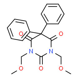 ChemSpider 2D Image | 1,3-dimethoxymethyl-5,5-diphenylbarbituric acid | C20H20N2O5