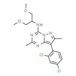 ChemSpider 2D Image | DMP696 | C18H21Cl2N5O2