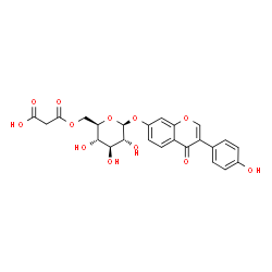 ChemSpider 2D Image | malonyldaidzin | C24H22O12