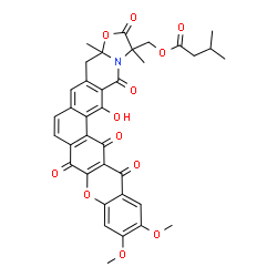 ChemSpider 2D Image | (16-Hydroxy-11,12-dimethoxy-1,3a-dimethyl-2,8,14,15,17-pentaoxo-1,2,3a,4,8,14,15,17-octahydrochromeno[2',3':6,7]naphtho[2,1-g][1,3]oxazolo[3,2-b]isoquinolin-1-yl)methyl 3-methylbutanoate | C36H31NO12