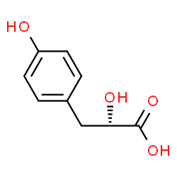 ChemSpider 2D Image | L-p-hydroxyphenyl lactic acid | C9H10O4