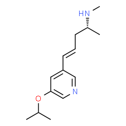 ChemSpider 2D Image | (2R,4E)-5-(5-Isopropoxy-3-pyridinyl)-N-methyl-4-penten-2-amine | C14H22N2O