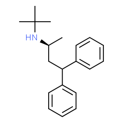 ChemSpider 2D Image | (2S)-N-(2-Methyl-2-propanyl)-4,4-diphenyl-2-butanamine | C20H27N