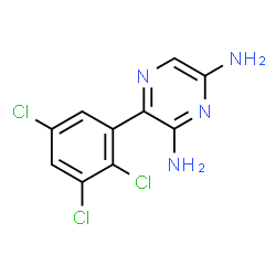ChemSpider 2D Image | elpetrigine | C10H7Cl3N4