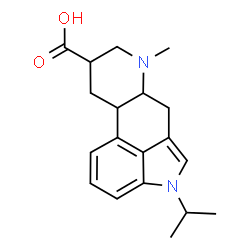 ChemSpider 2D Image | 1-Isopropyl-6-methylergoline-8-carboxylic acid | C19H24N2O2