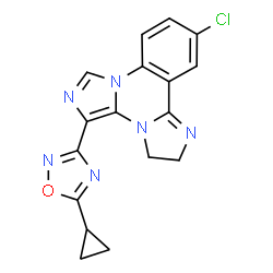 ChemSpider 2D Image | U-90042 | C17H13ClN6O