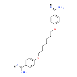 ChemSpider 2D Image | 4,4'-[1,7-Heptanediylbis(oxy)]dibenzenecarboximidamide | C21H28N4O2