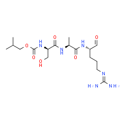 ChemSpider 2D Image | N-(Isobutoxycarbonyl)-D-Seryl-N-((1s)-4-{[amino(Imino)methyl]amino}-1-Formylbutyl)-L-Alaninamide | C17H32N6O6