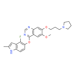 ChemSpider 2D Image | Cediranib | C25H27FN4O3