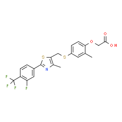 ChemSpider 2D Image | GW0742 | C21H17F4NO3S2