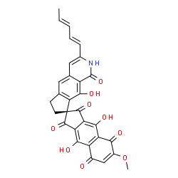 ChemSpider 2D Image | fredericamycin A | C30H21NO9