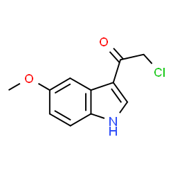ChemSpider 2D Image | 2-Chloro-1-(5-methoxy-1H-indol-3-yl)ethanone | C11H10ClNO2