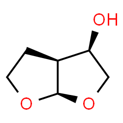 ChemSpider 2D Image | (3R,3aS,6aR)-Hexahydrofuro[2,3-b]furan-3-ol | C6H10O3