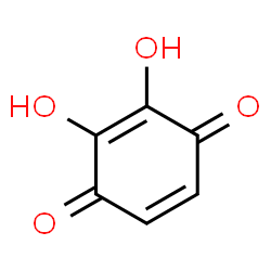 ChemSpider 2D Image | 2,3-Dihydroxy-1,4-benzoquinone | C6H4O4