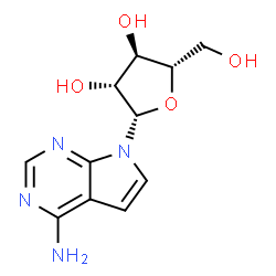 ChemSpider 2D Image | 7-(beta-L-Arabinofuranosyl)-7H-pyrrolo[2,3-d]pyrimidin-4-amine | C11H14N4O4