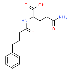 ChemSpider 2D Image | 4-Phenylbutyrylglutamine | C15H20N2O4