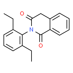 ChemSpider 2D Image | 2-(2,6-Diethylphenyl)-1,3(2H,4H)-isoquinolinedione | C19H19NO2