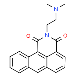 ChemSpider 2D Image | 2-[2-(Dimethylamino)ethyl]-1H-dibenzo[de,h]isoquinoline-1,3(2H)-dione | C20H18N2O2