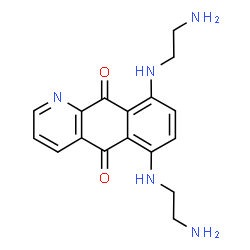 ChemSpider 2D Image | 6,9-Bis((2-aminoethyl)amino)benzo[g]quinoline-5,10-dione | C17H19N5O2