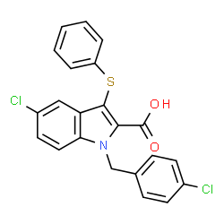 ChemSpider 2D Image | nTZDpa | C22H15Cl2NO2S