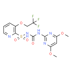 ChemSpider 2D Image | trifloxysulfuron | C14H14F3N5O6S