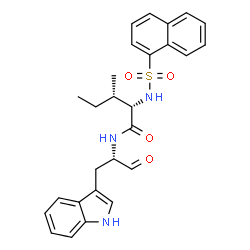 ChemSpider 2D Image | N-[(2S)-1-(1H-Indol-3-yl)-3-oxo-2-propanyl]-N~2~-(1-naphthylsulfonyl)-L-isoleucinamide | C27H29N3O4S
