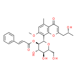 ChemSpider 2D Image | METHYL ALOESINYL CINNAMATE | C29H32O10
