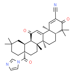 ChemSpider 2D Image | 28-(1H-Imidazol-1-yl)-3,12,28-trioxooleana-1,9(11)-diene-2-carbonitrile | C34H43N3O3