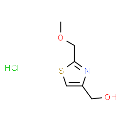 ChemSpider 2D Image | [2-(Methoxymethyl)-1,3-thiazol-4-yl]methanol hydrochloride (1:1) | C6H10ClNO2S