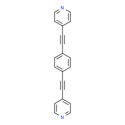 ChemSpider 2D Image | 4,4'-(1,4-Phenylenedi-2,1-ethynediyl)dipyridine | C20H12N2