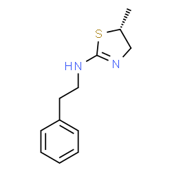 ChemSpider 2D Image | (5R)-5-Methyl-N-(2-phenylethyl)-4,5-dihydro-1,3-thiazol-2-amine | C12H16N2S