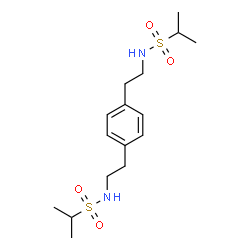 ChemSpider 2D Image | N,N'-(1,4-Phenylenedi-2,1-ethanediyl)di(2-propanesulfonamide) | C16H28N2O4S2