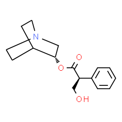 ChemSpider 2D Image | (3R)-1-Azabicyclo[2.2.2]oct-3-yl (2S)-3-hydroxy-2-phenylpropanoate | C16H21NO3