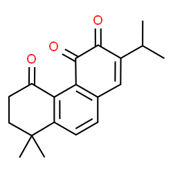 ChemSpider 2D Image | 2-Isopropyl-8,8-dimethyl-7,8-dihydro-3,4,5(6H)-phenanthrenetrione | C19H20O3