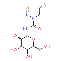 ChemSpider 2D Image | N-(2-chloroethyl)-N'-beta-D-glucopyranosyl-N-nitrosourea | C9H16ClN3O7