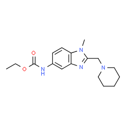ChemSpider 2D Image | Ethyl [1-methyl-2-(1-piperidinylmethyl)-1H-benzimidazol-5-yl]carbamate | C17H24N4O2