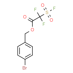 ChemSpider 2D Image | 4-Bromobenzyl difluoro(fluorosulfonyl)acetate | C9H6BrF3O4S