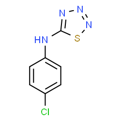 ChemSpider 2D Image | N-(4-Chlorophenyl)-1,2,3,4-thiatriazol-5-amine | C7H5ClN4S