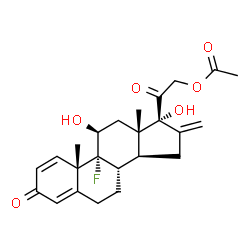 ChemSpider 2D Image | Fluprednidene acetate | C24H29FO6