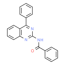 ChemSpider 2D Image | N-(4-Phenyl-2-quinazolinyl)benzamide | C21H15N3O