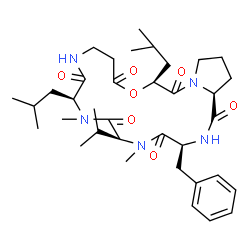ChemSpider 2D Image | pseudodestruxin B | C36H55N5O7